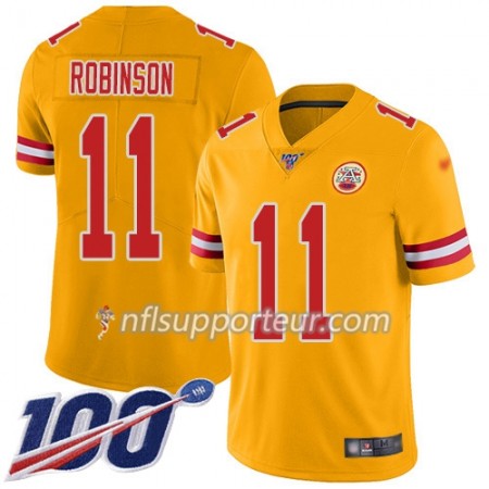 Maillot Homme Kansas City Chiefs Demarcus Robinson 11 Nike Gold 100th